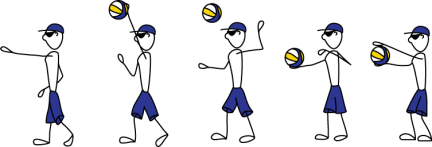 secuencia saque flotante color